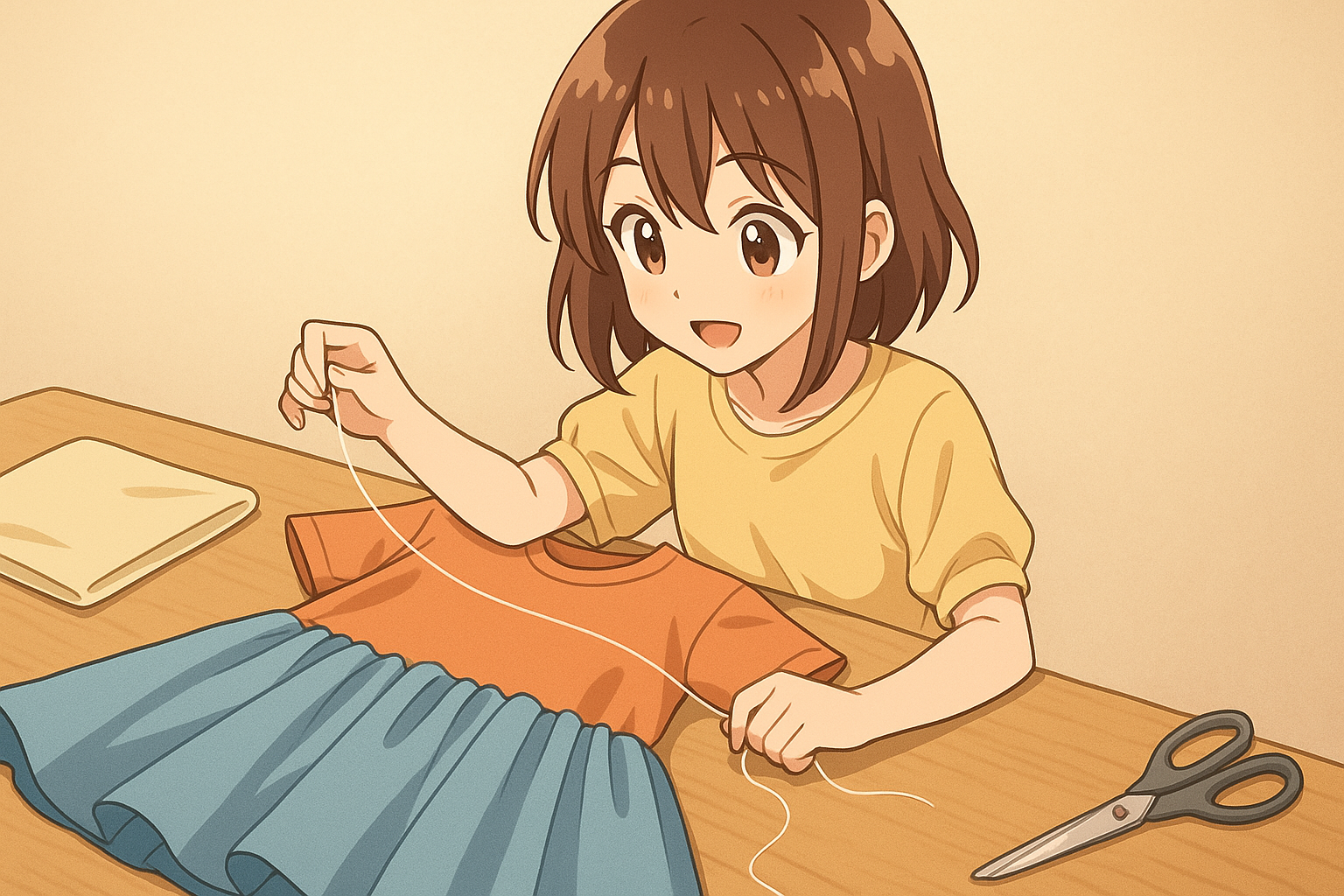 Tシャツから簡単リメイク！初心者でもできる世界にひとつのワンピースの作り方.夏ワンピース.レディース古着通販 YUVENIR.image