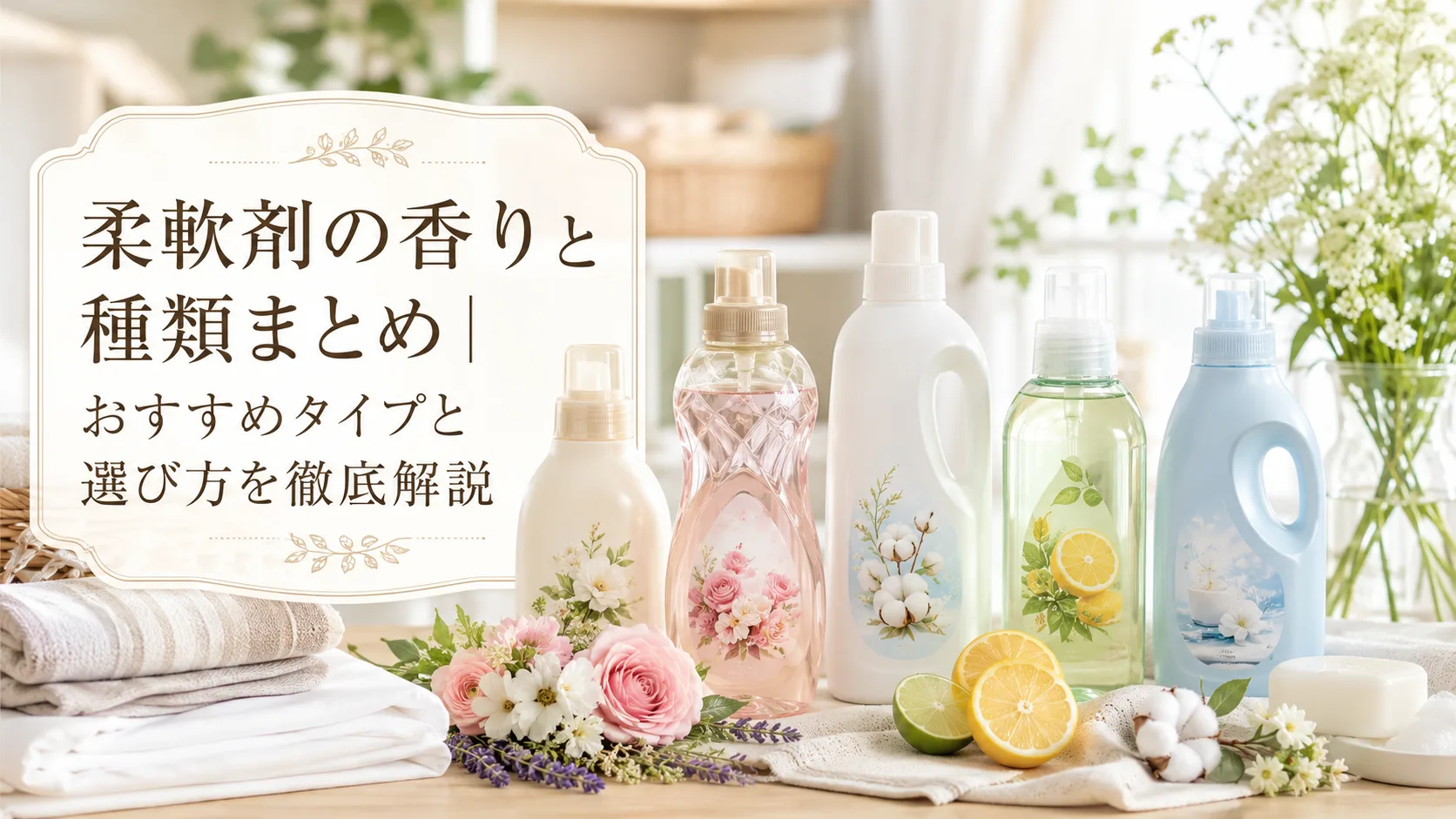 柔軟剤の香りと種類まとめ｜おすすめタイプと選び方を徹底解説