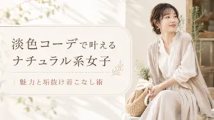 淡色コーデで叶えるナチュラル系女子|魅力と垢抜け着こなし術_YUVENIR STYLE LAB