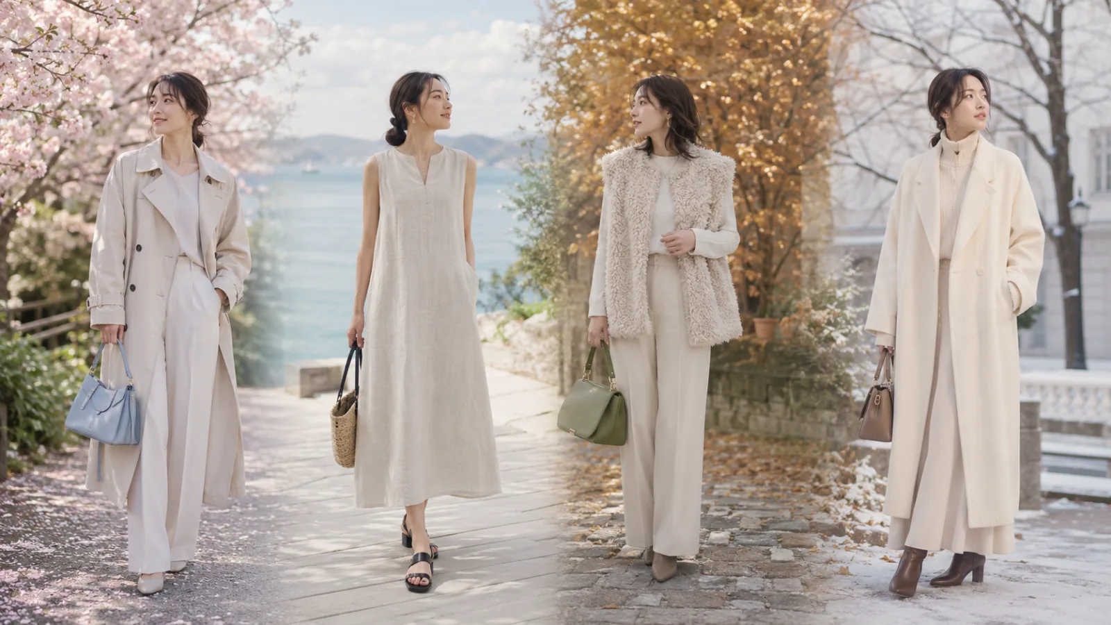 春夏秋冬で楽しむ季節別の淡色コーデ_YUVENIR STYLE LAB