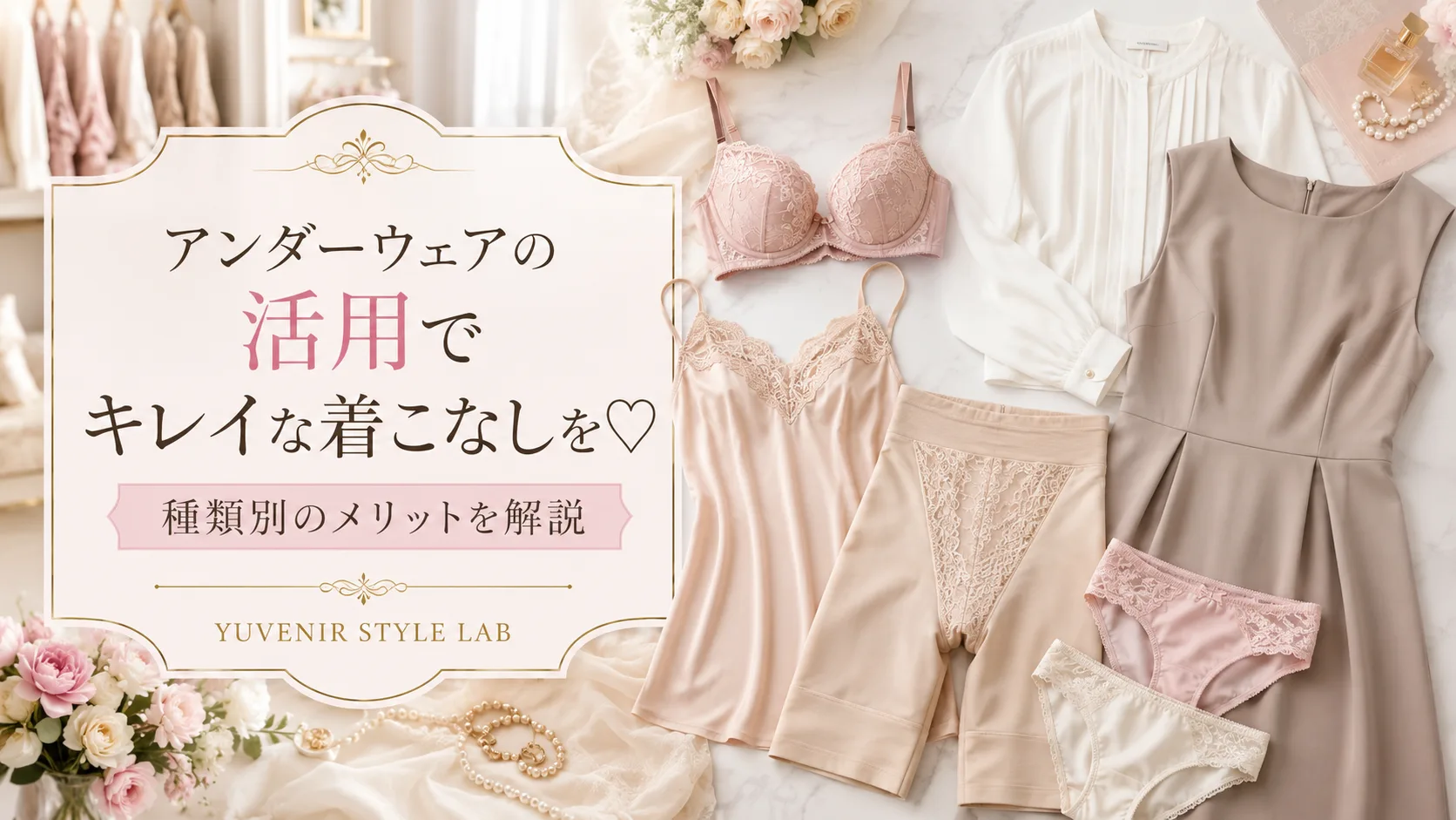 アンダーウェアの活用でキレイな着こなしを♡種類別のメリットを解説 　YUVENIR STYLE LAB