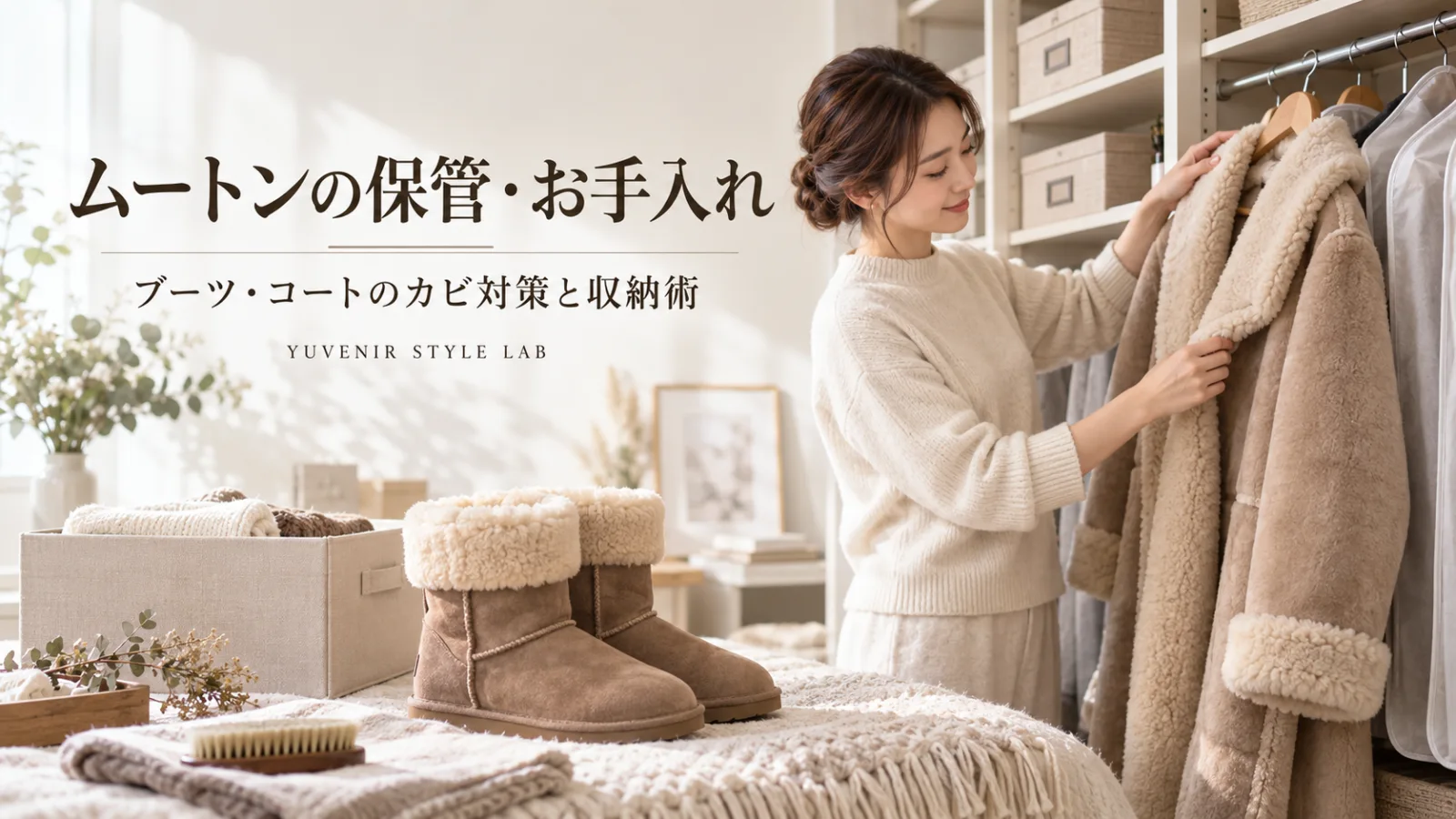 ムートンの保管・お手入れ｜ブーツ・コートのカビ対策と収納術＿YUVENIR STYLE LAB