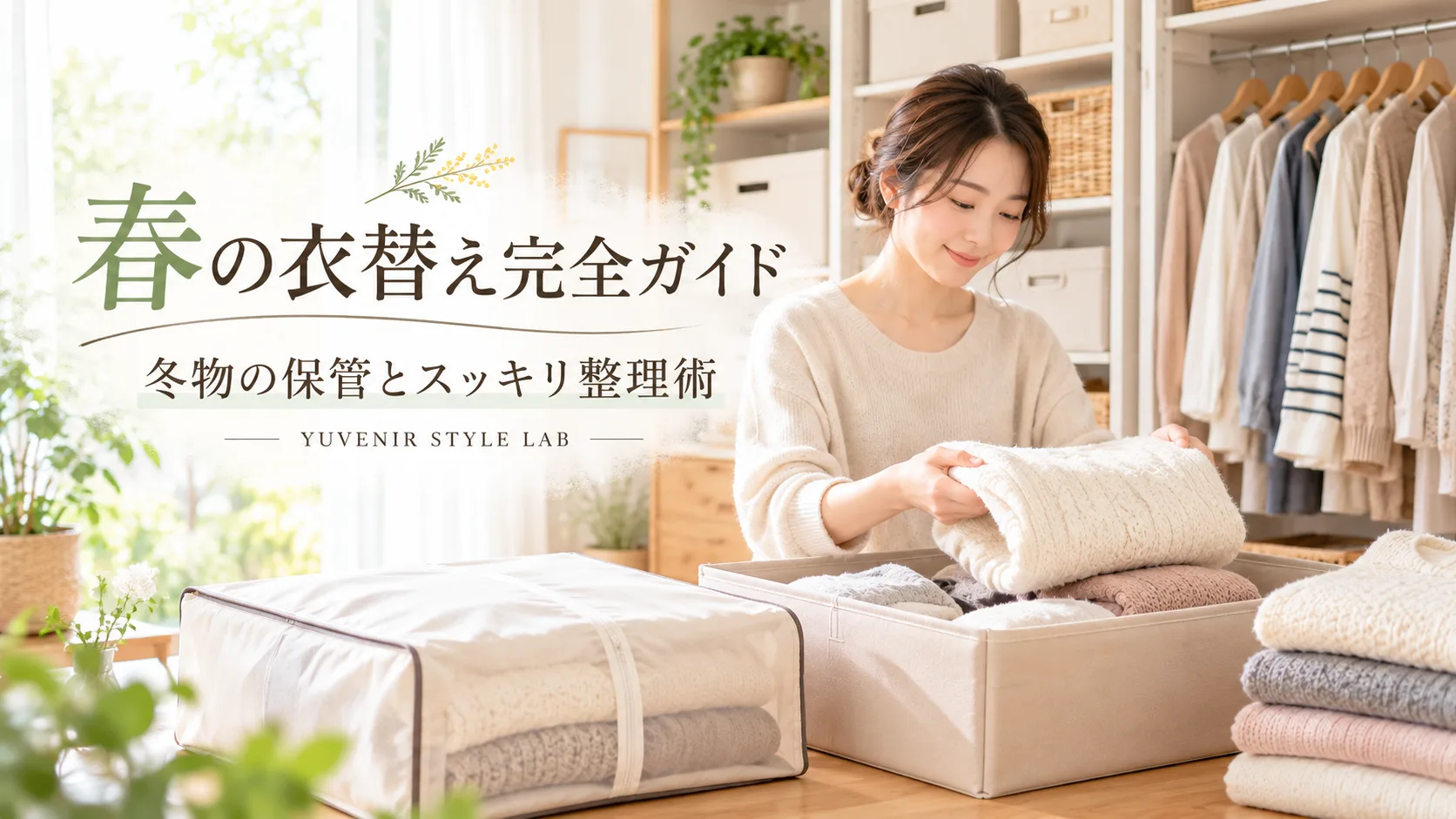 春の衣替え完全ガイド|プロが教える冬物の保管方法とスッキリ整理術_YUVENIR STYLE LAB